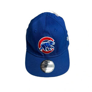 New Era Blue Infant Chicago‎ Cubs Bear Logo Fitted Stretch Baseball Cap Hat NWT